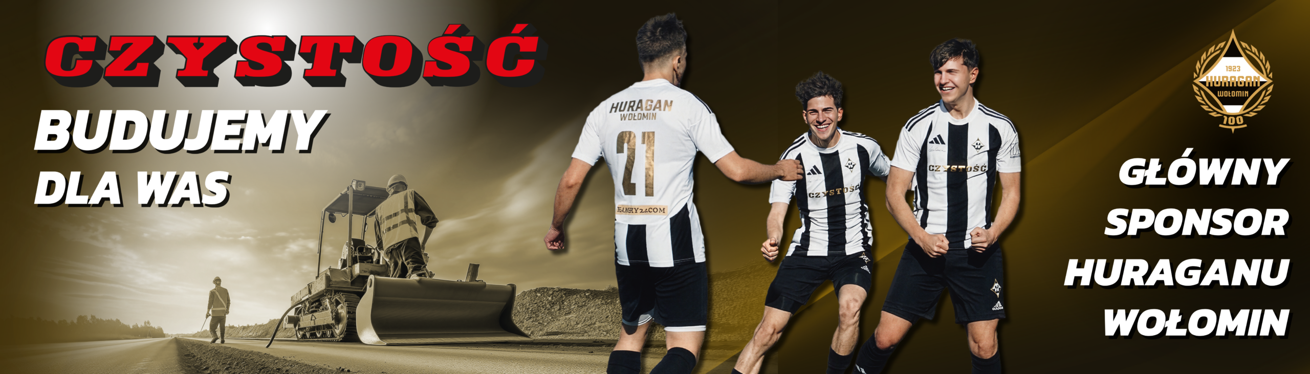 Sponsor główny drużyny piłkarskiej Huragan Wołomin